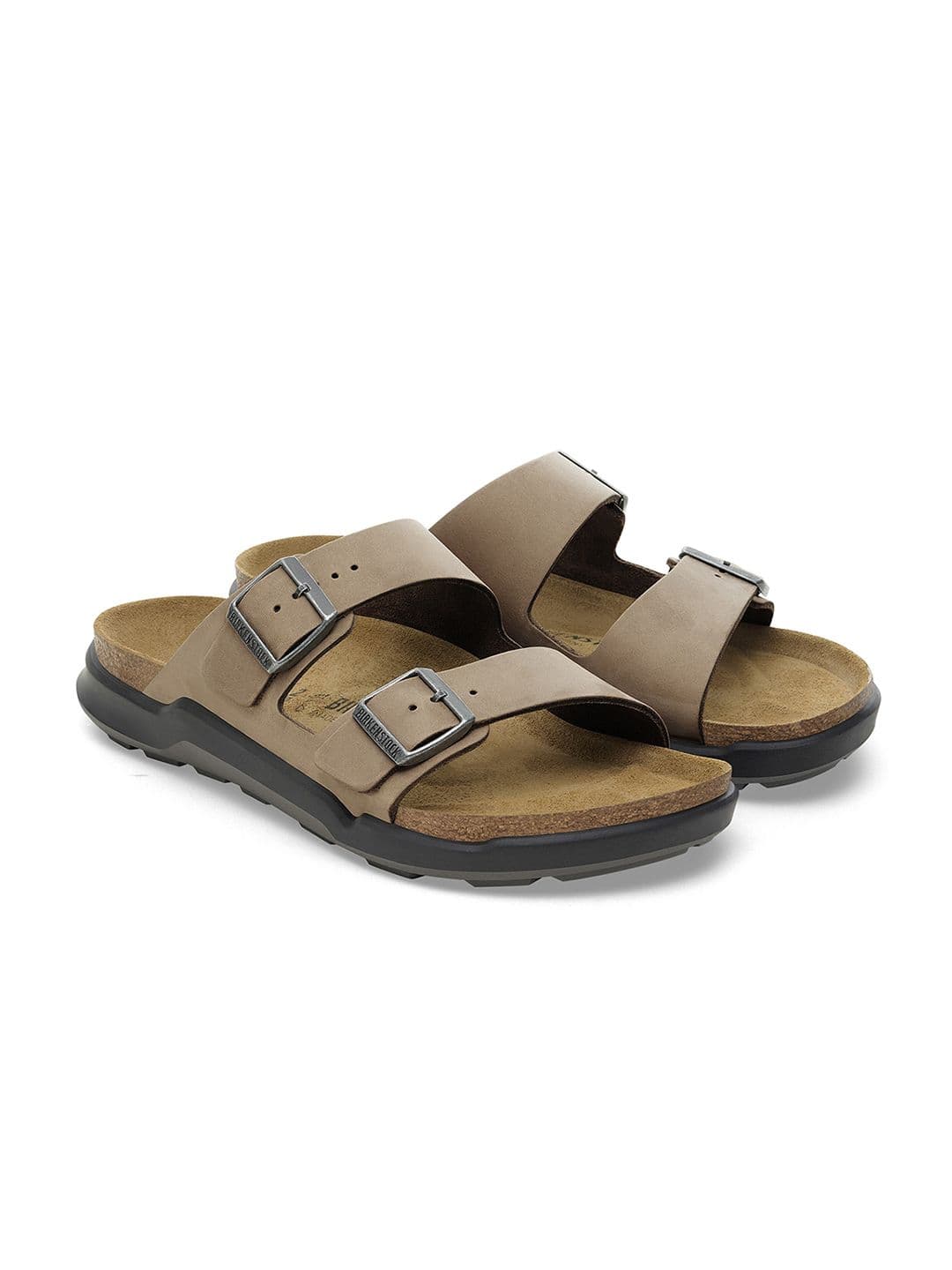 Birkenstock Arizona Men Regular Width Brown Leather Sandal - view 1