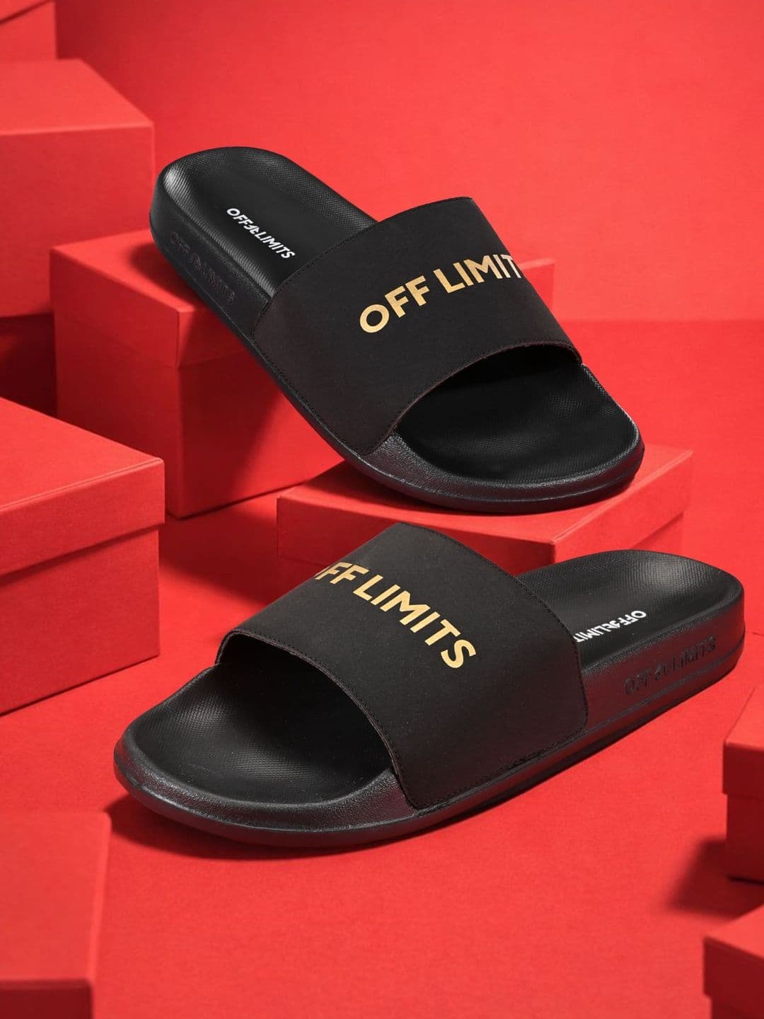 OFF LIMITS Men Printed Sliders - view 1