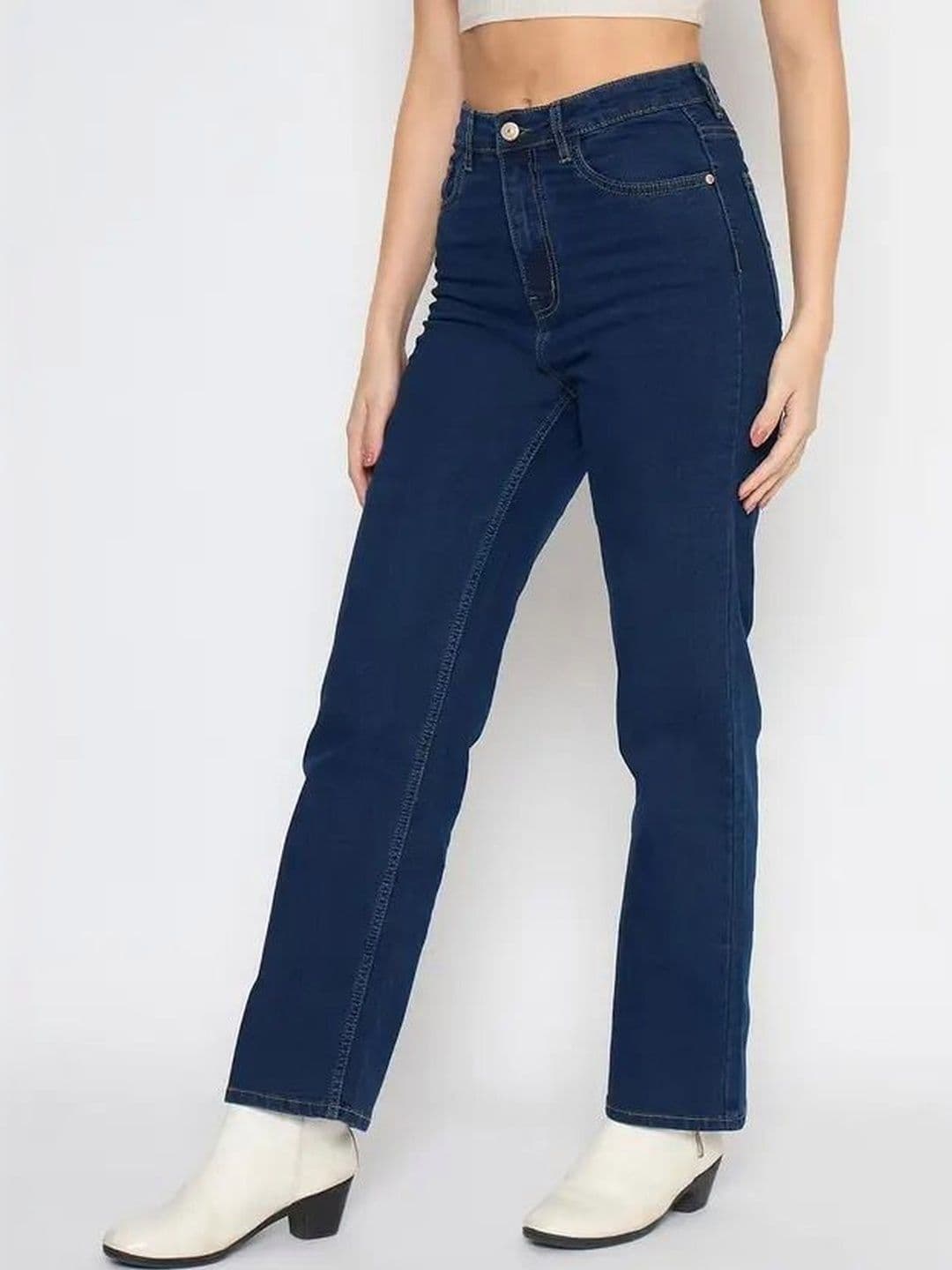 Mast & Harbour Women Wide Leg High-Rise Stretchable Jeans - view 1