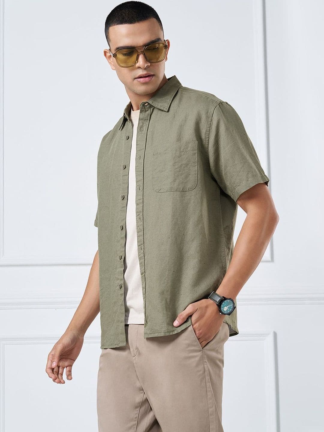 Peregrine by Pantaloons Men Casual Shirt - view 1