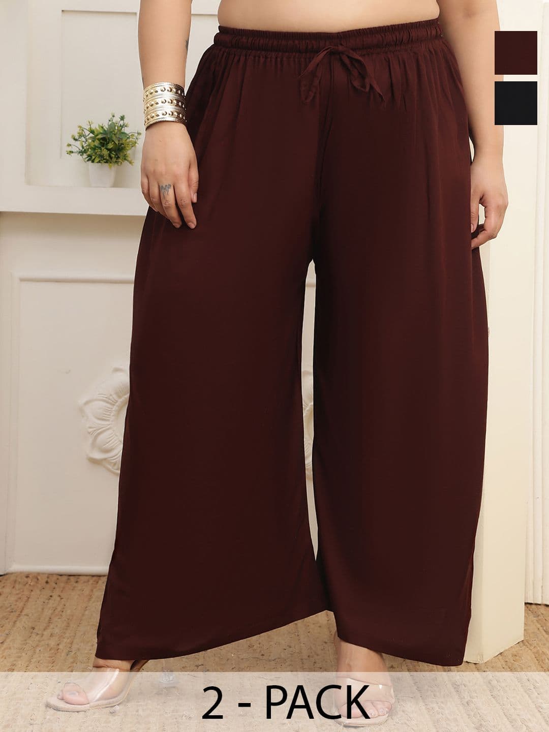 LEGITLOOKS Women 2 Ethnic Palazzos - view 1