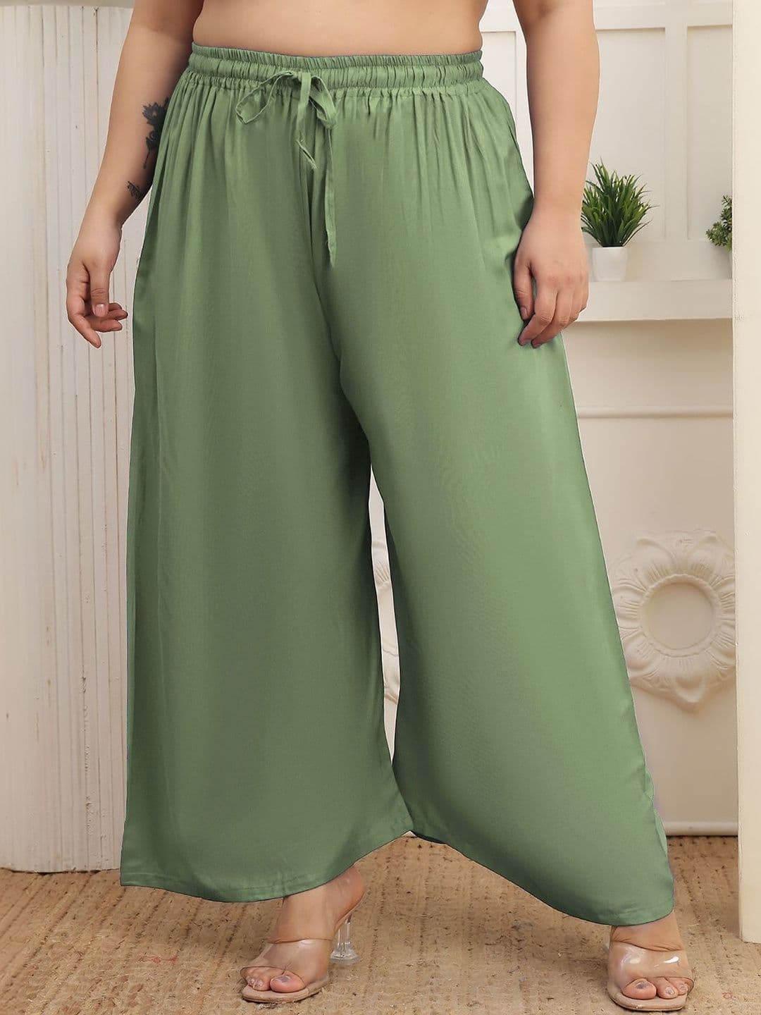 Valles365 by S.C. Women 2 Flared Ethnic Palazzos - view 1
