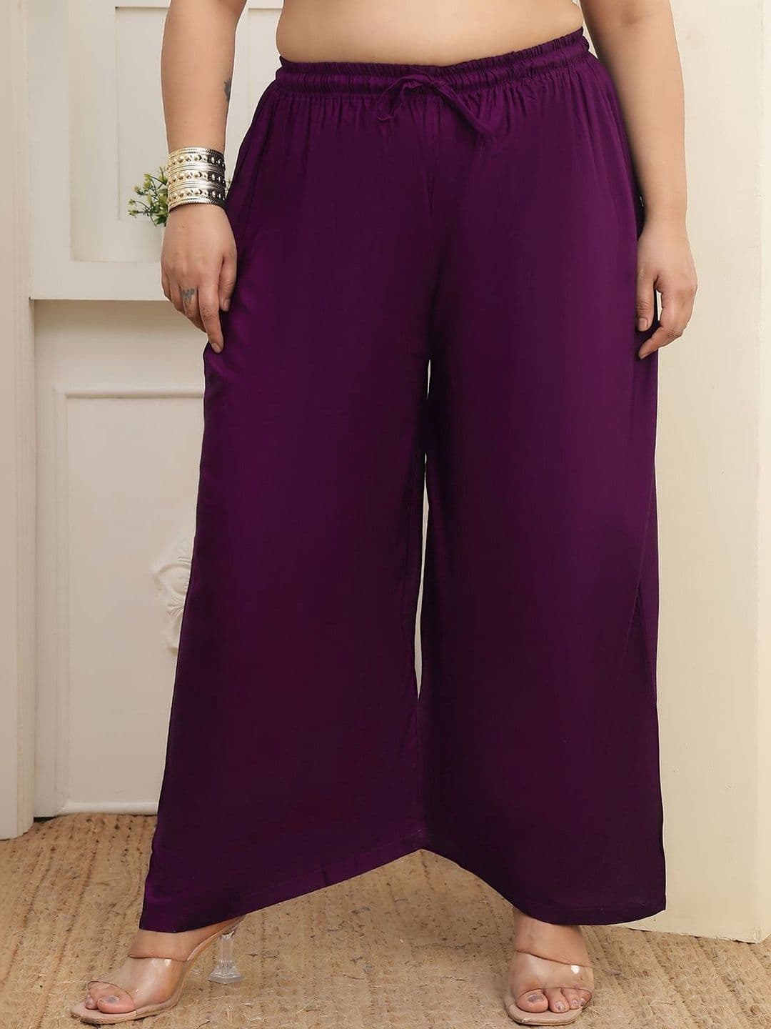 Valles365 by S.C. Women 2 Flared Ethnic Palazzos - view 1