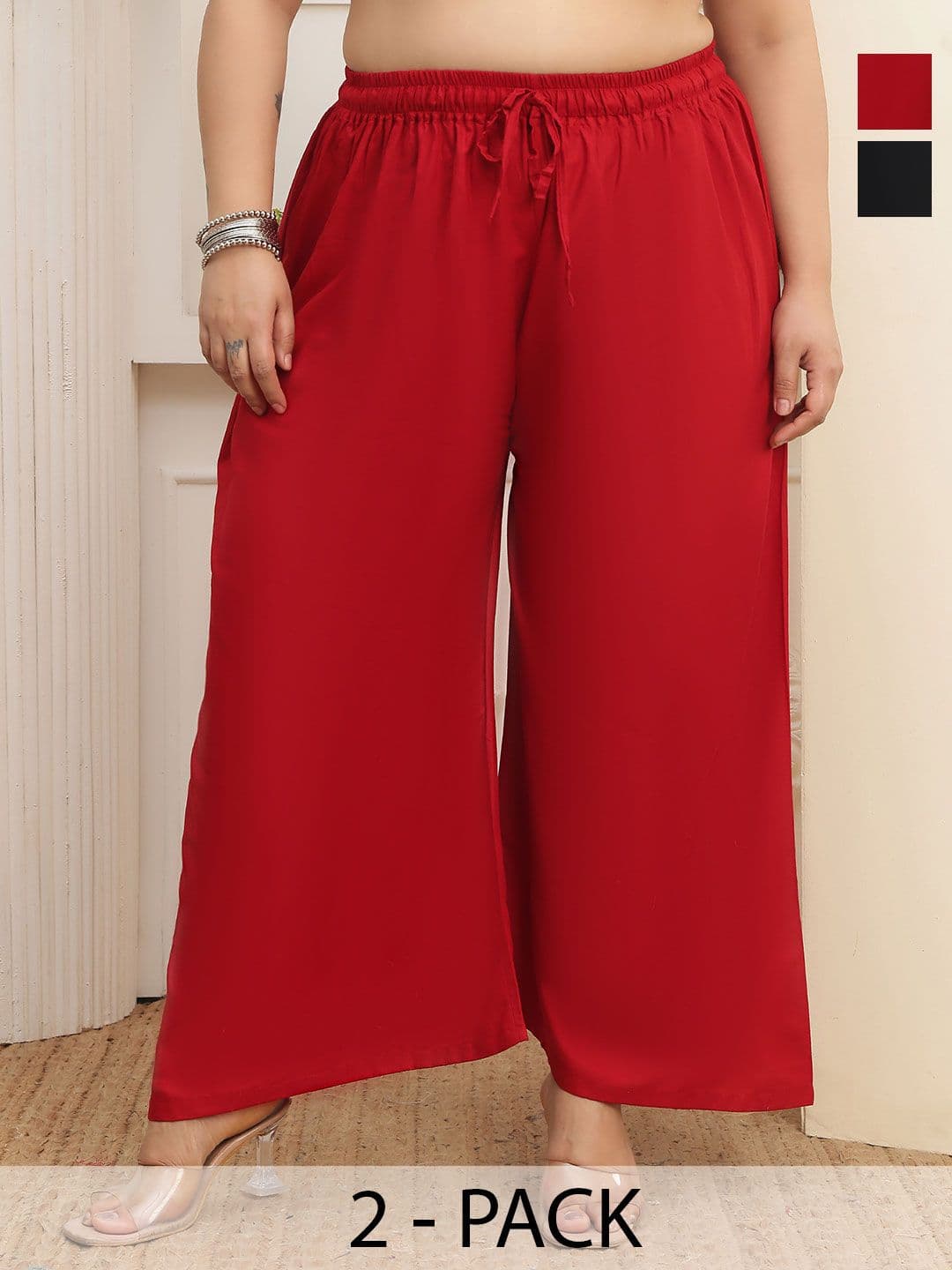 LEGITLOOKS Women 2 Ethnic Palazzos - view 1
