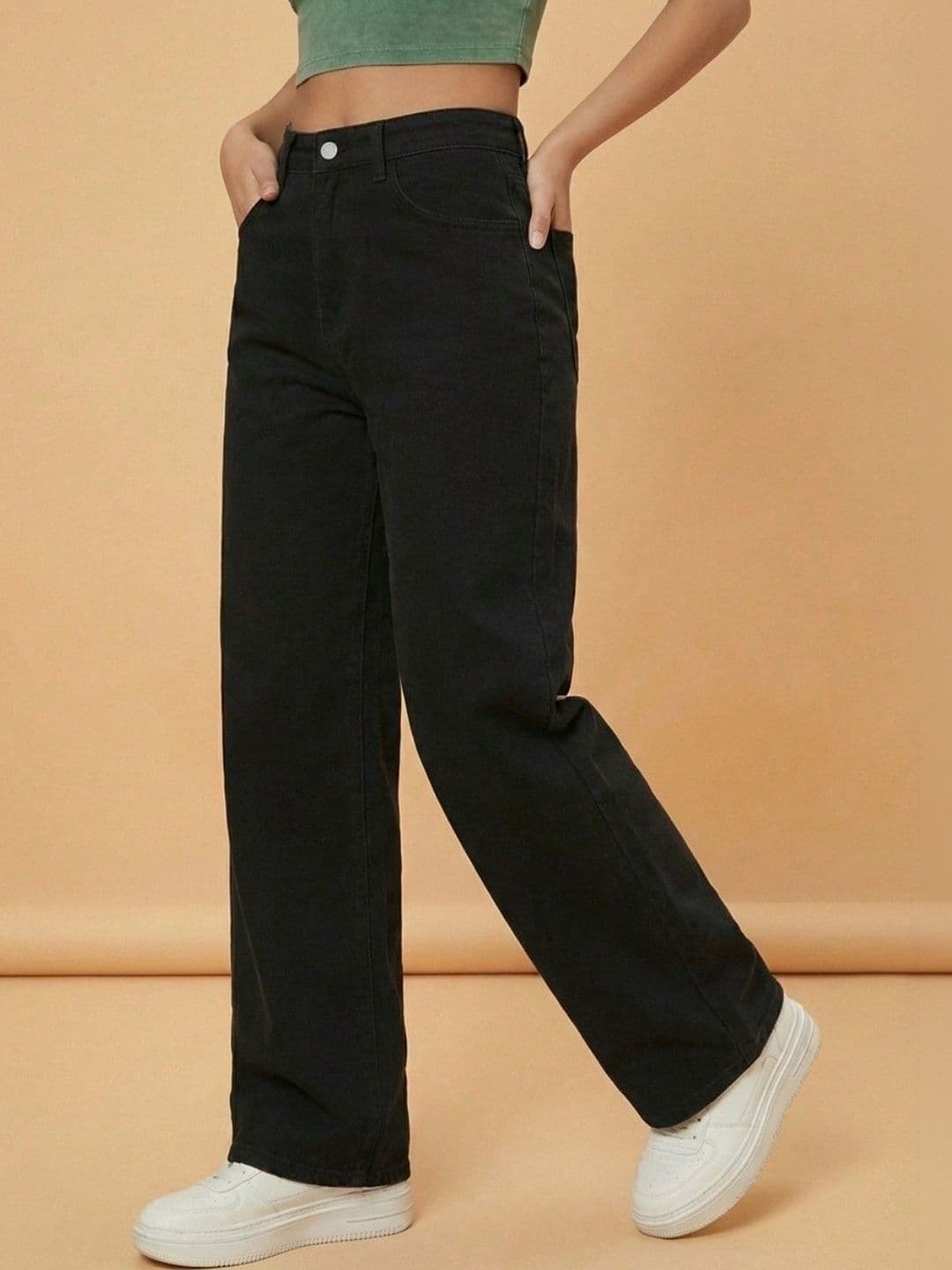 The Roadster Lifestyle Co Women High Waist Wide Leg Fit Jeans - view 1