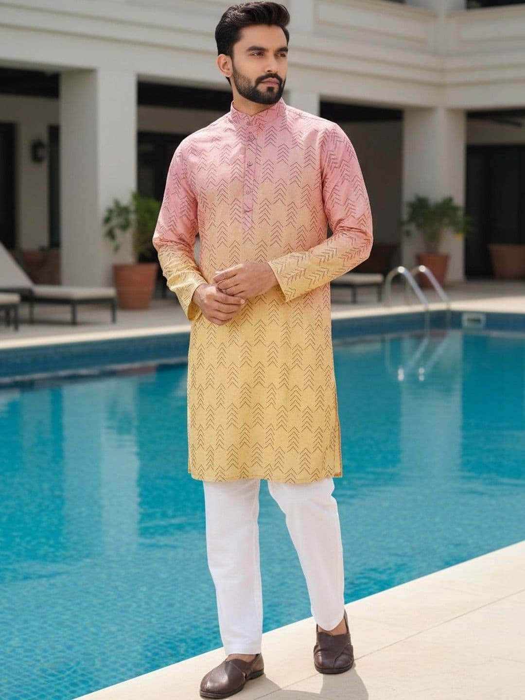 MAITHILI CREATION Men Embroidered Kurta - view 1