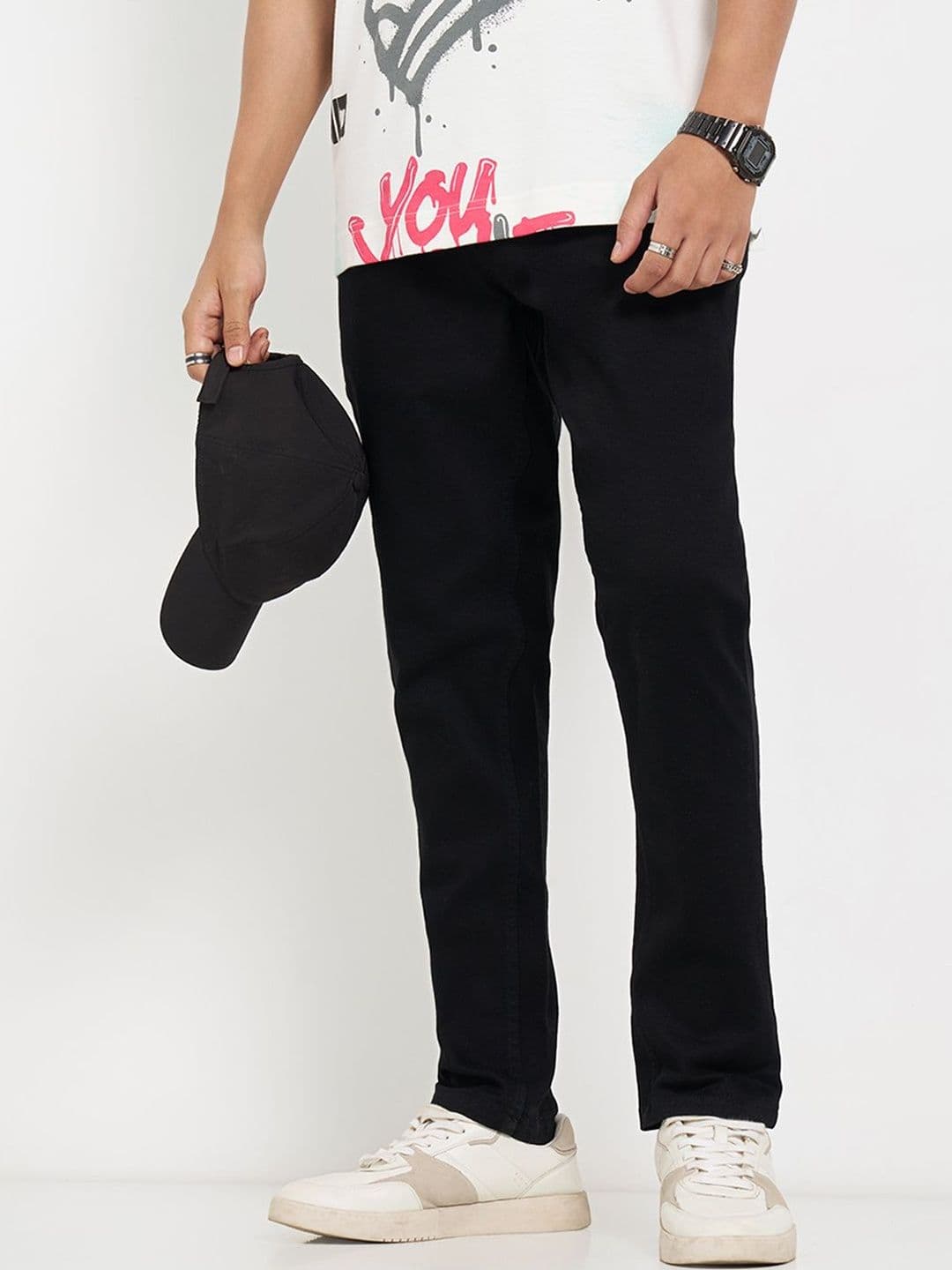 SF JEANS by Pantaloons Men Slim Fit Mid-Rise Jeans - view 1