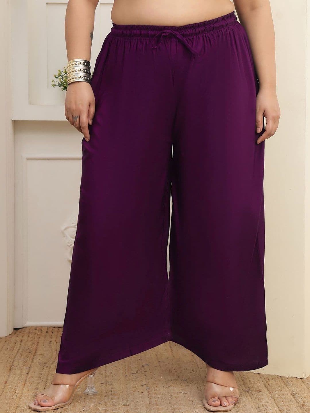 Valles365 by S.C. Women 2 Flared Ethnic Palazzos - view 1