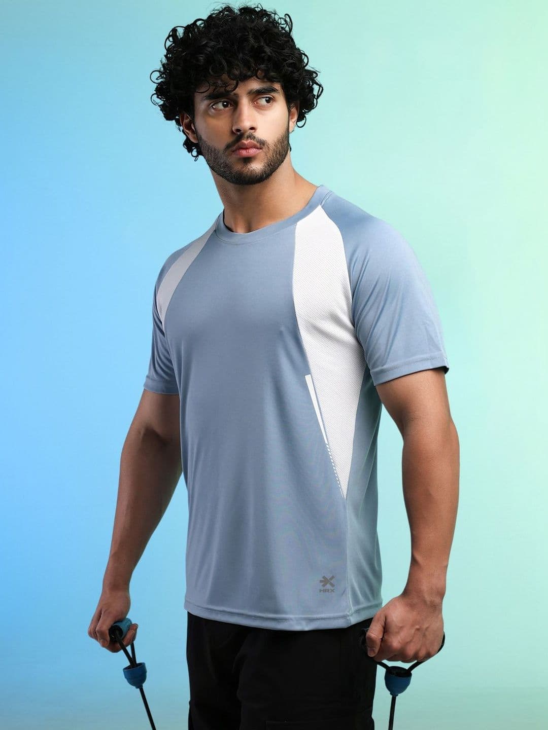 HRX by Hrithik Roshan Men Colourblocked T-shirt - view 1