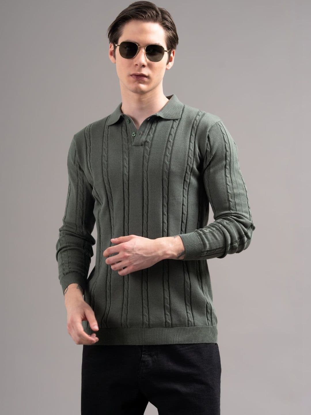 PAUL STREET Men Polo Collar T-shirt - view 1