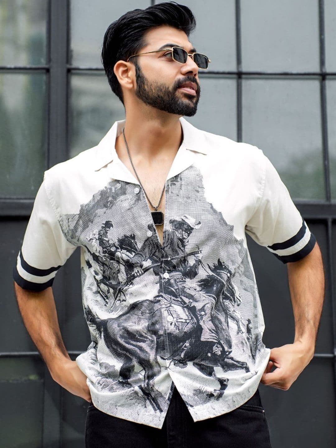 MyDesignation Men Relaxed Printed Casual Shirt - view 1