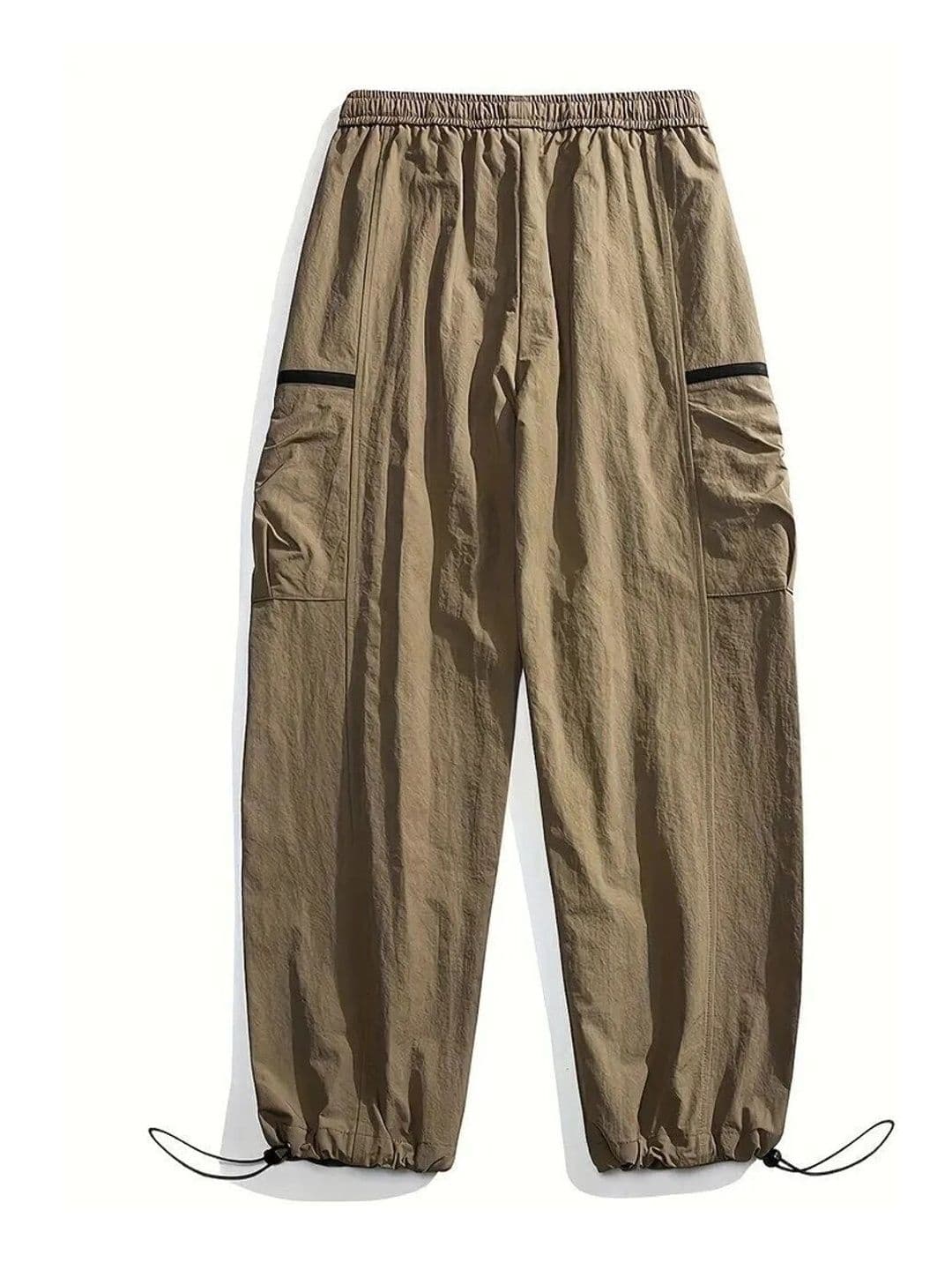 LRIPSOME Men Relaxed Loose Fit High-Rise Easy Wash Cargos Trousers
