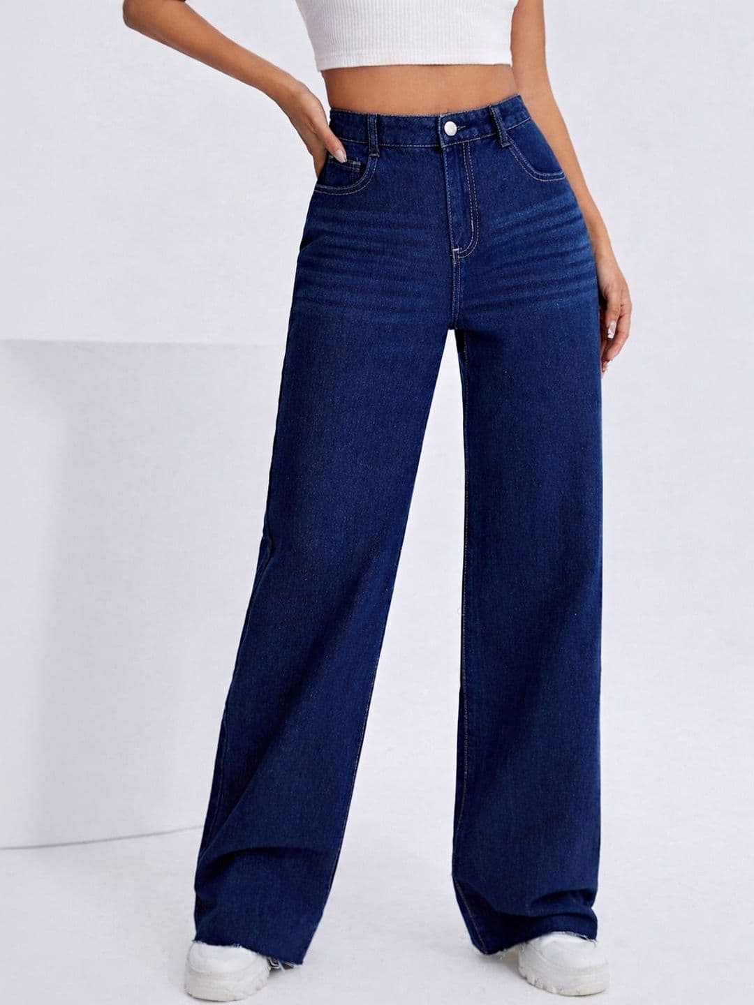 LIVE OK Women Original Straight Fit High-Rise Stretchable Jeans - view 1
