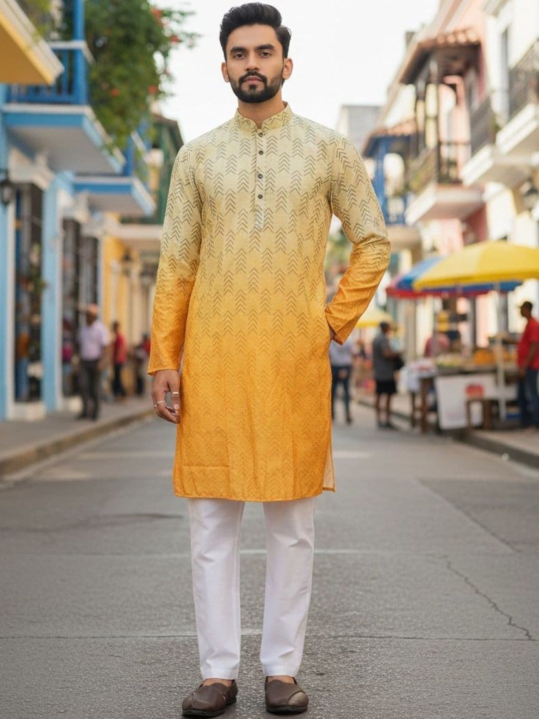 MAITHILI CREATION Men Embroidered Kurta - view 1