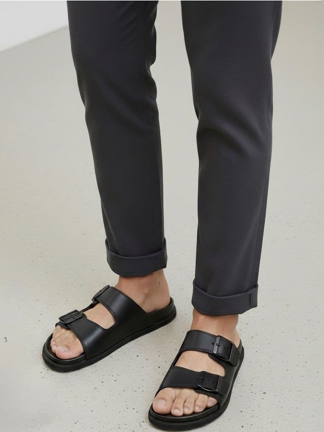 MICHEAL FERAAS Men Leather Comfort Sandals - view 1
