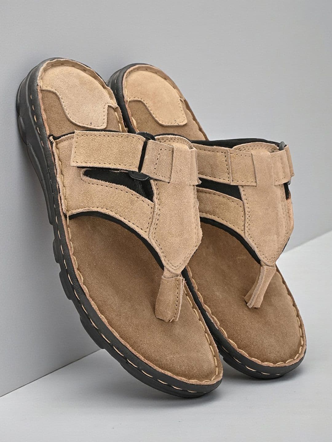 Mactree Men Leather Comfort Sandals - view 1