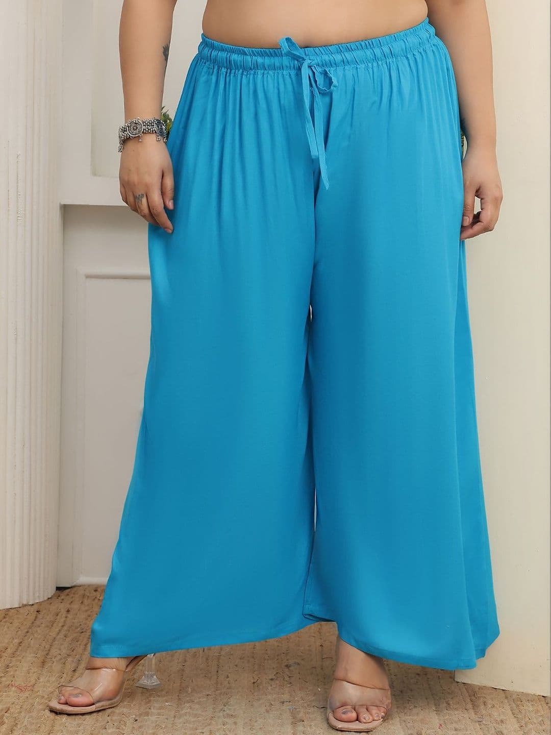 Valles365 by S.C. Women 2 Flared Ethnic Palazzos - view 1