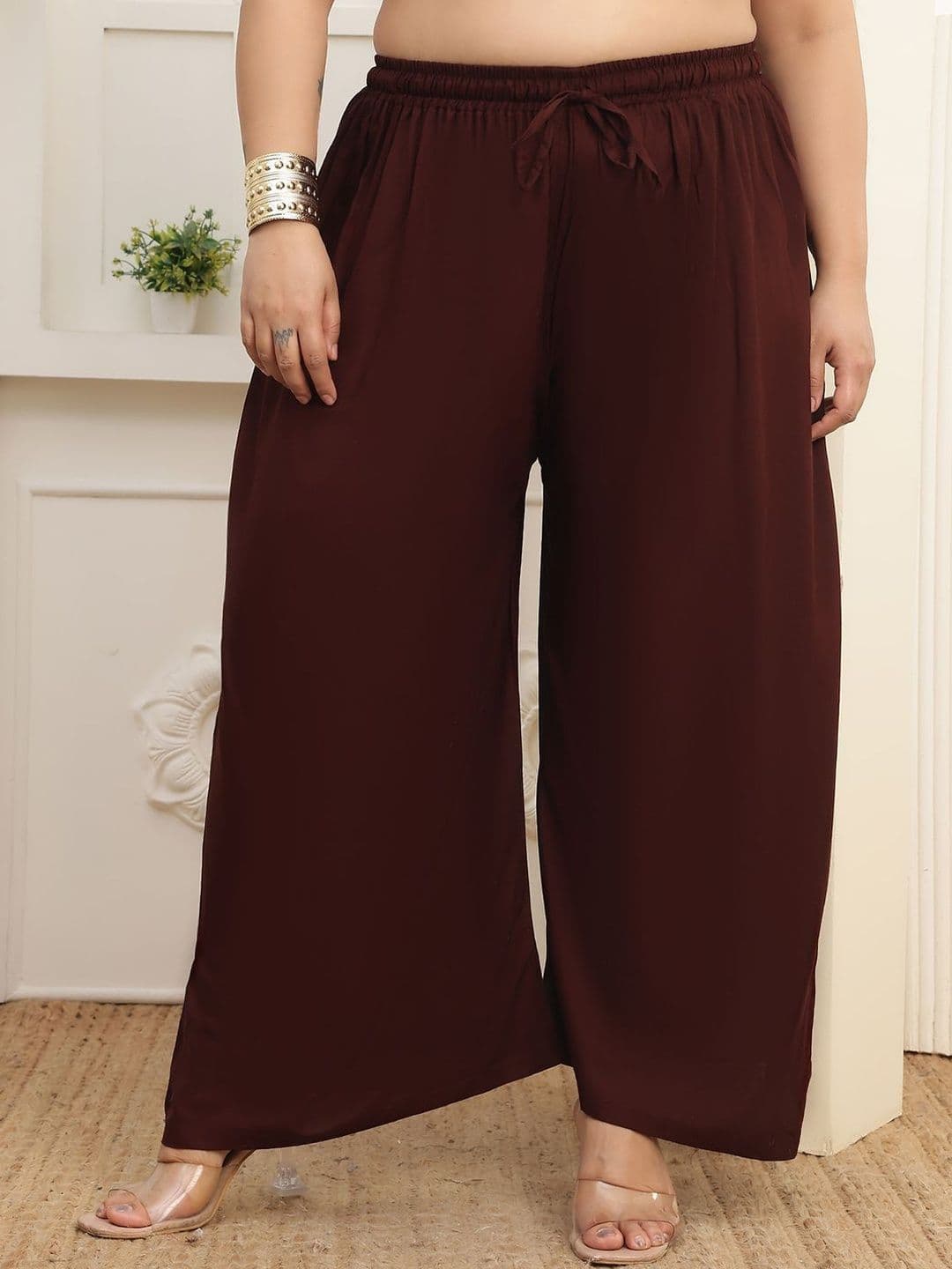 Valles365 by S.C. Women 2 Flared Ethnic Palazzos - view 1