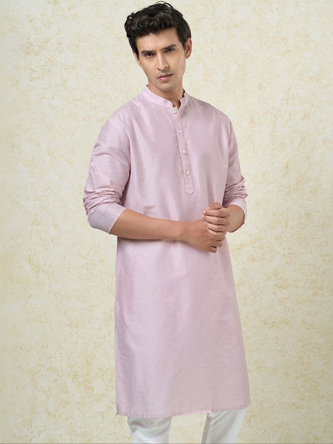 indus route by Pantaloons Men Thread Work Pathani Kurta - view 1