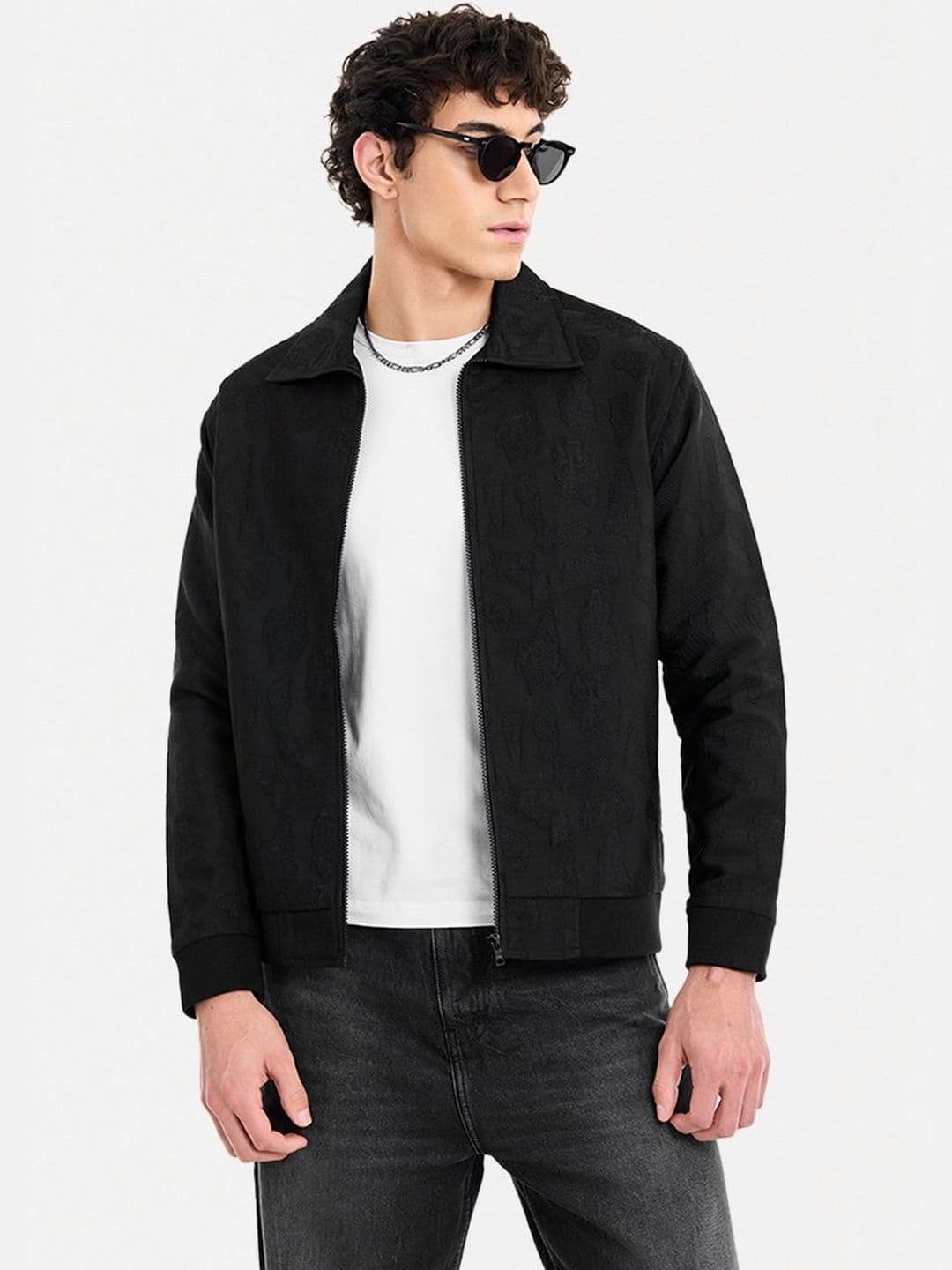 Snitch Black Textured Jacket - view 1