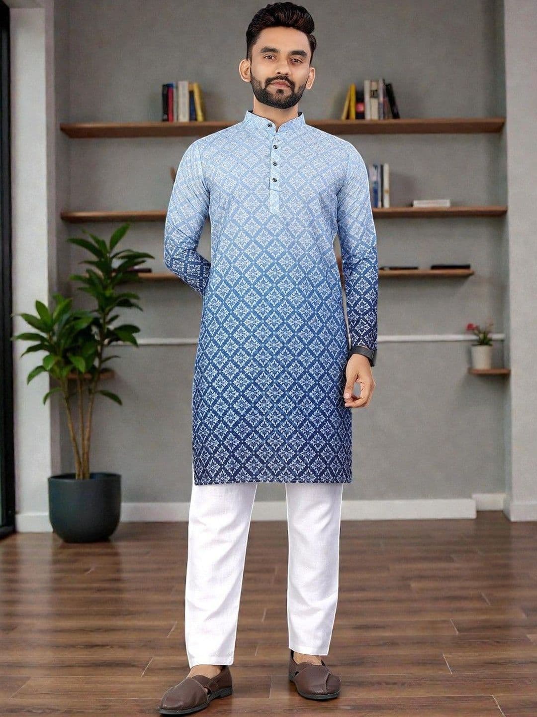 MAITHILI CREATION Men Embroidered Kurta - view 1