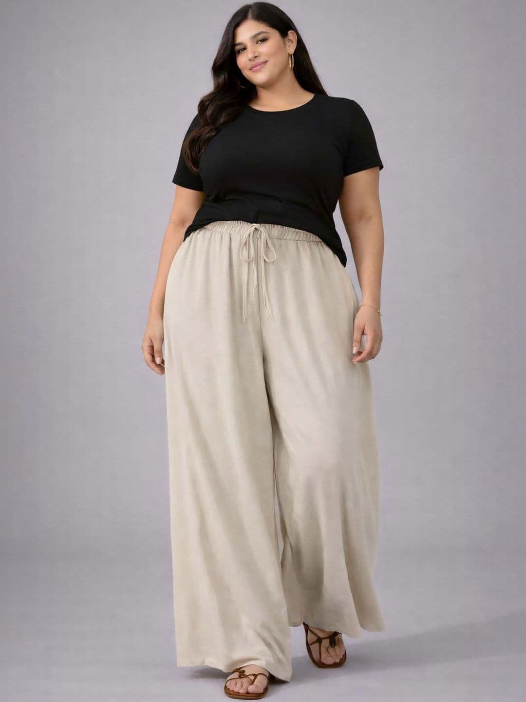 Stylecast X Kotty Women Solid High-Rise Wide Leg Pants - view 1