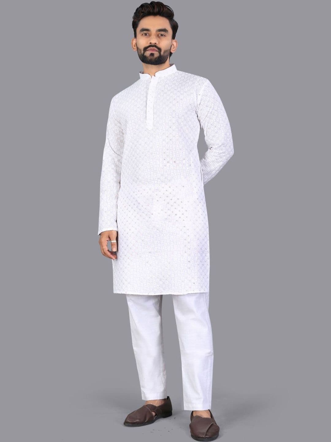 MAITHILI CREATION Men Embroidered Kurta - view 1