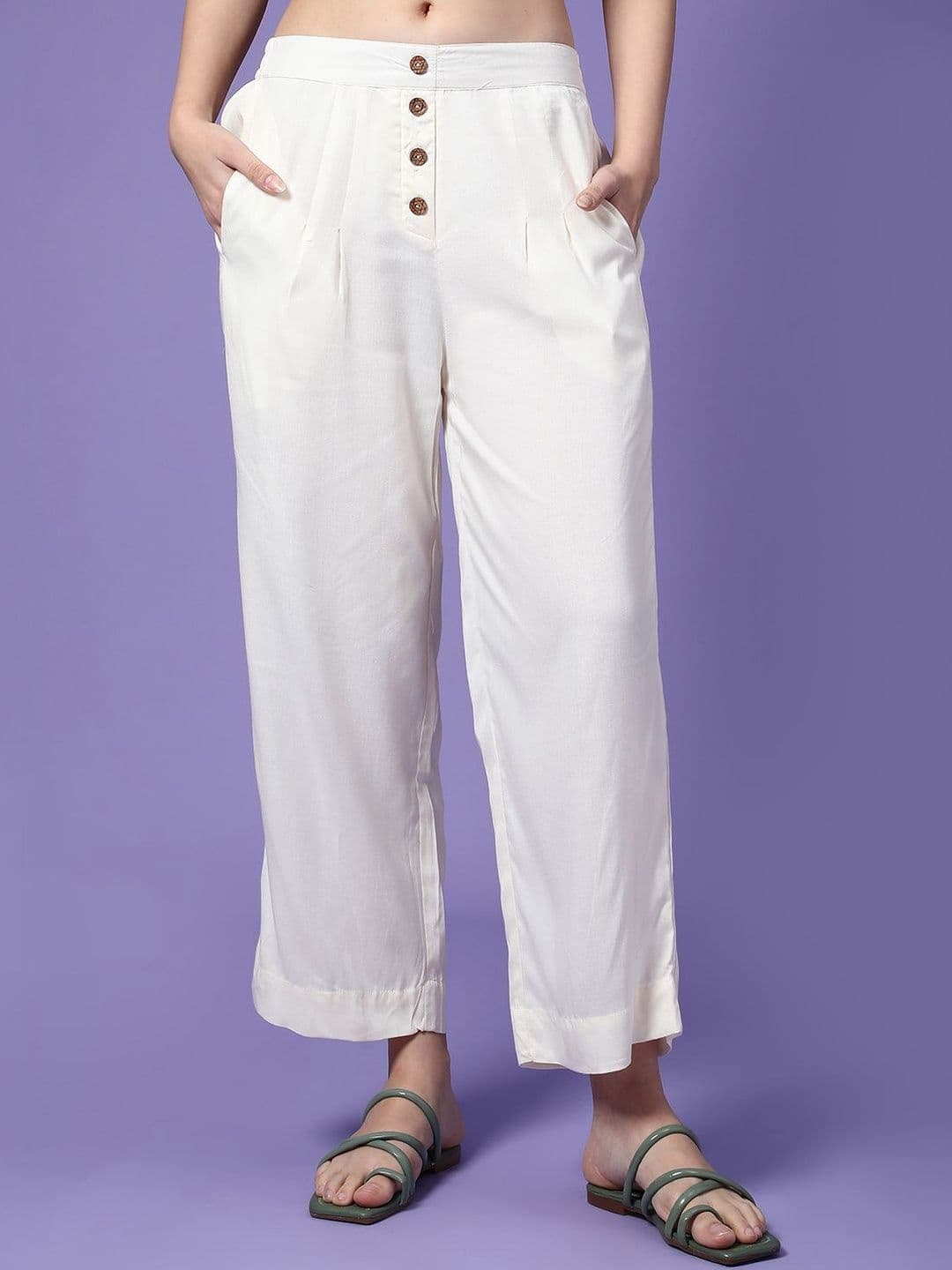 LIMEROAD Women Cropped Palazzos - view 1