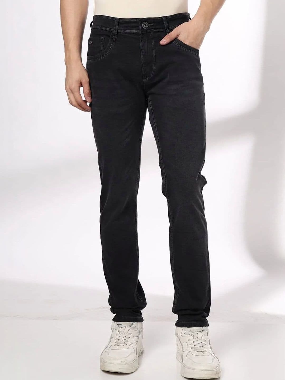 John Players Men Skinny Fit Mid-Rise Light Fade Stretchable Jeans - view 1