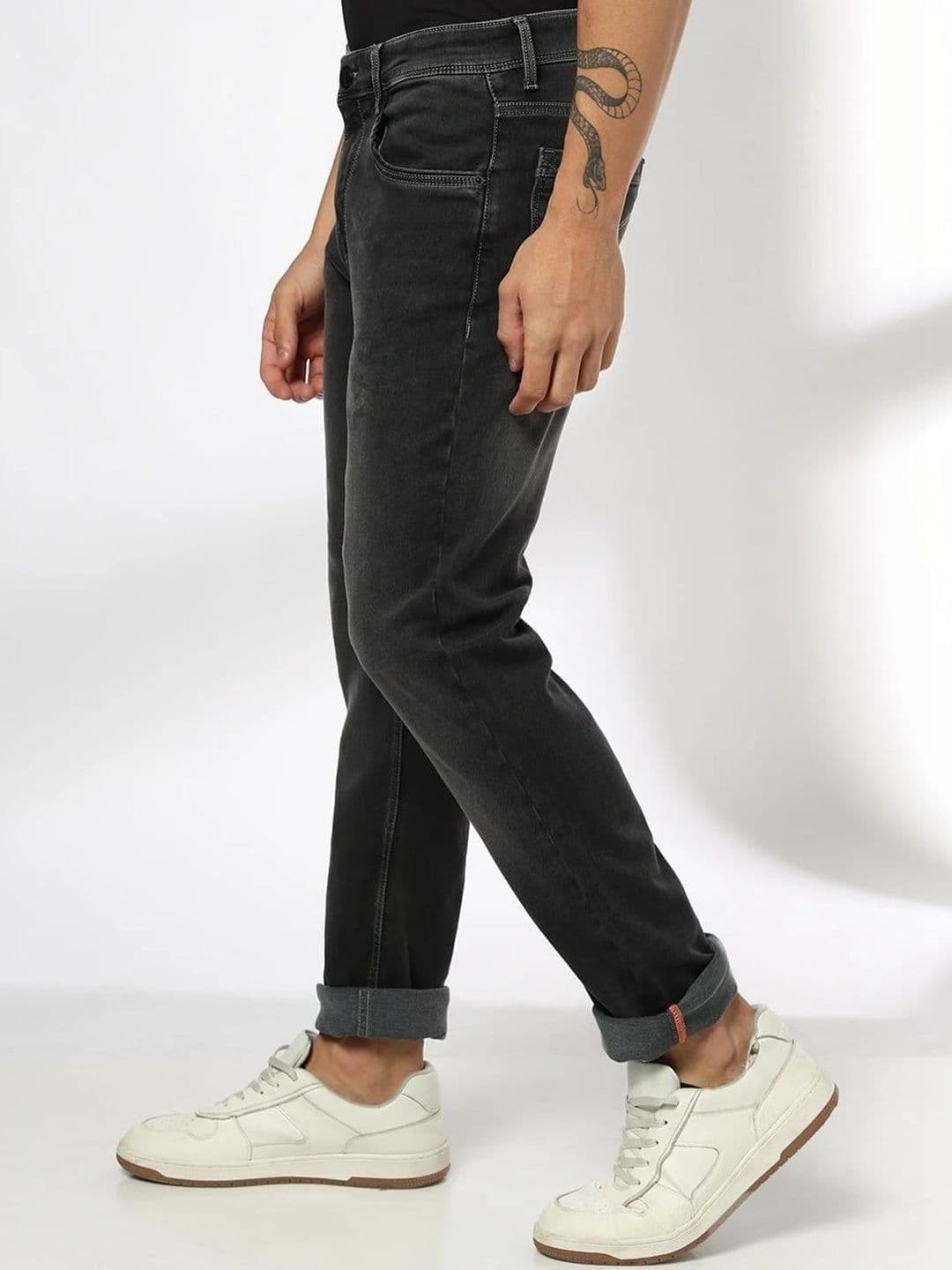 John Players Men Slim Fit Mid-Rise Light Fade Stretchable Jeans - view 1