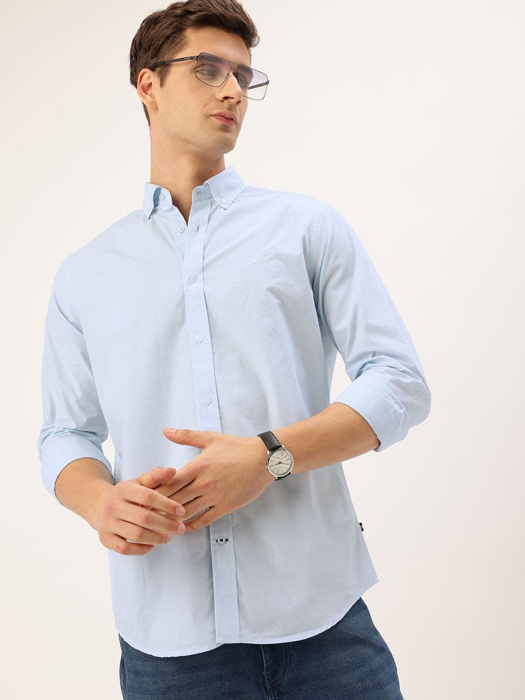 Nautica Slim Fit Pure Cotton Casual Shirt - view 1