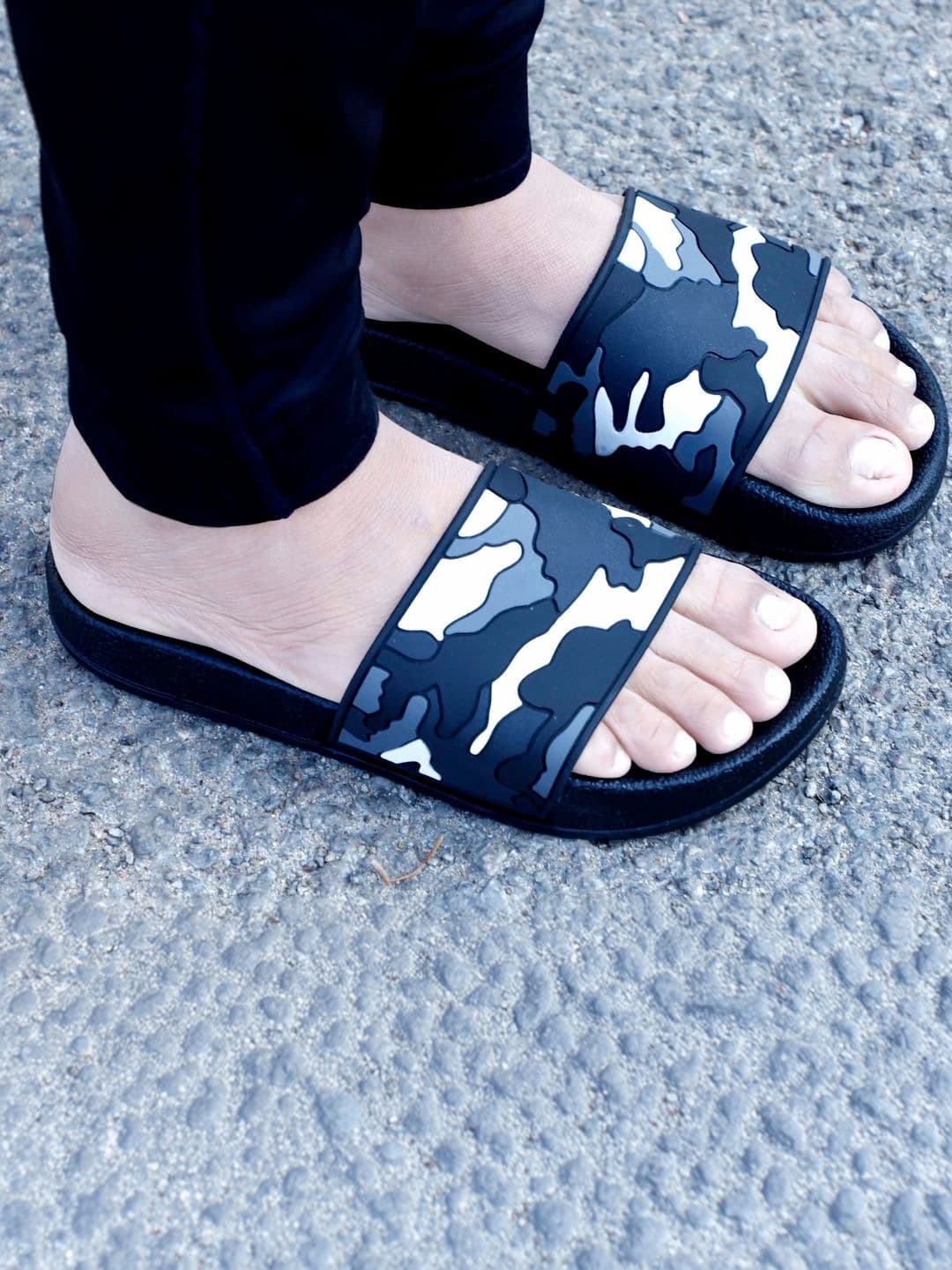 aadi Men Printed Sliders - view 1