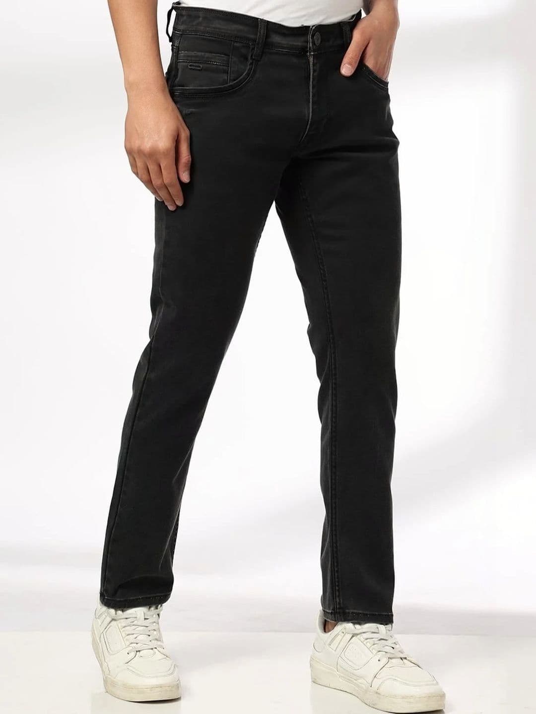 John Players Men Slim Fit Mid-Rise Light Fade Stretchable Jeans - view 1