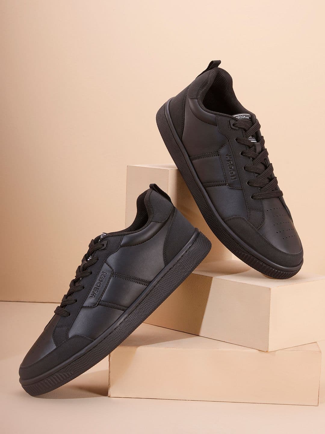 WROGN Men Perforations Round Toe Sneakers - view 1