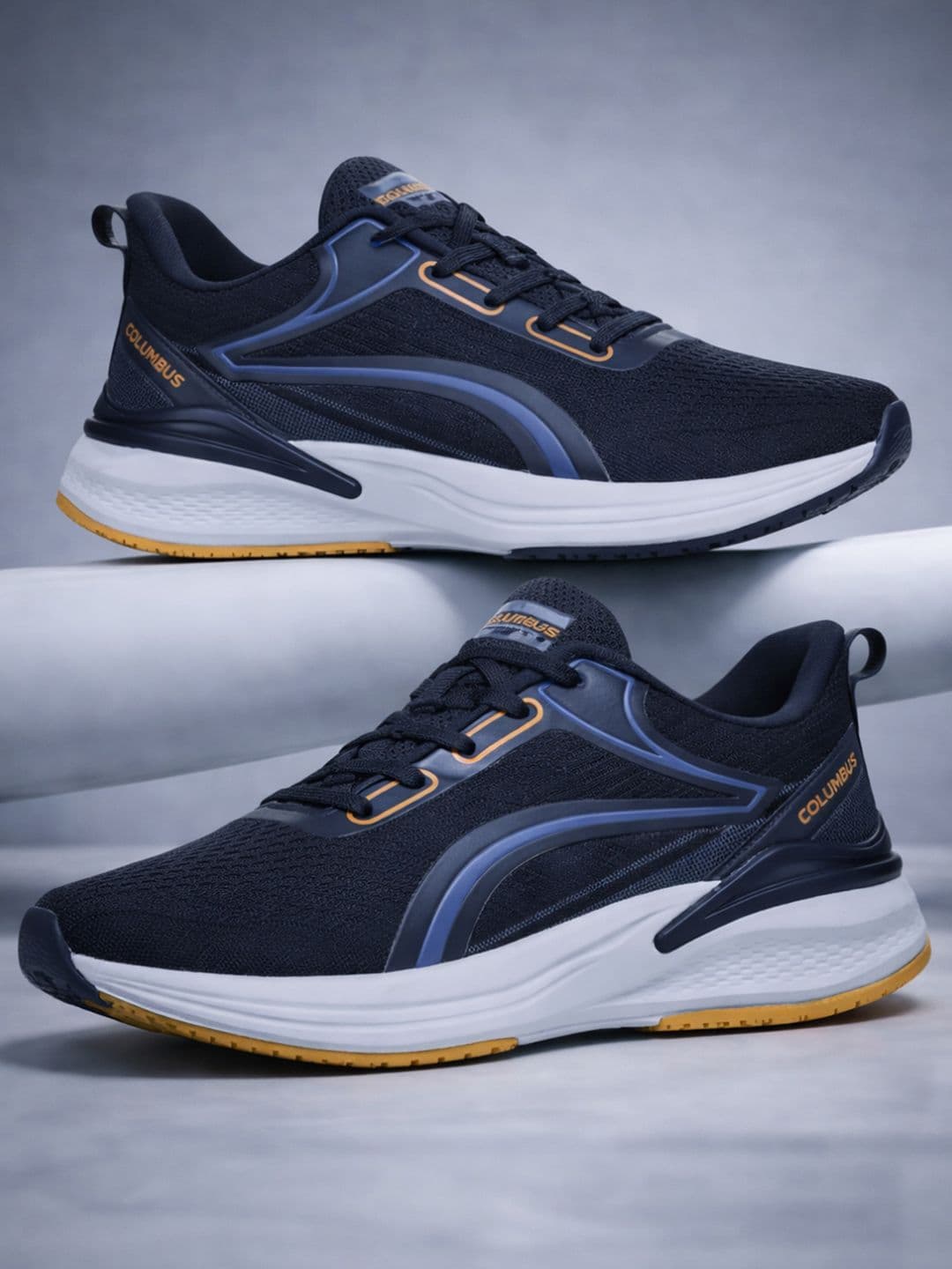 Columbus Men Mesh Running Non-Marking Shoes - view 1