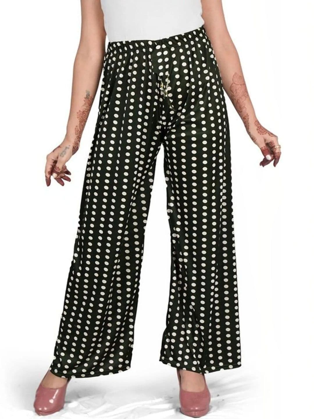 NOBEKA Women Knitted Ethnic Palazzos - view 1