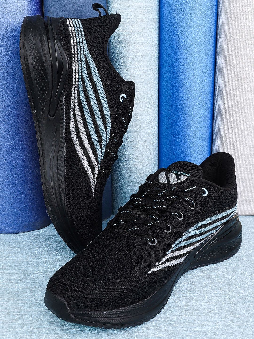 Columbus Men Lace-Up Running Non-Marking Shoes - view 1