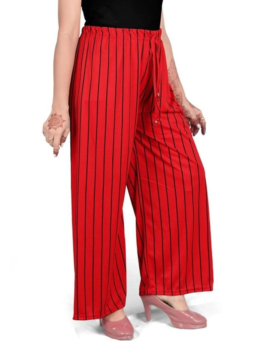 NOBEKA Women Knitted Ethnic Palazzos - view 1