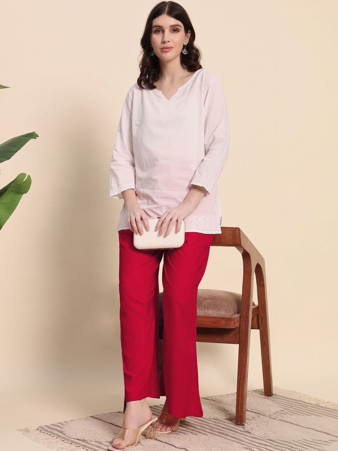 Pahervesh Women Liva Blend Ethnic Palazzos - view 1