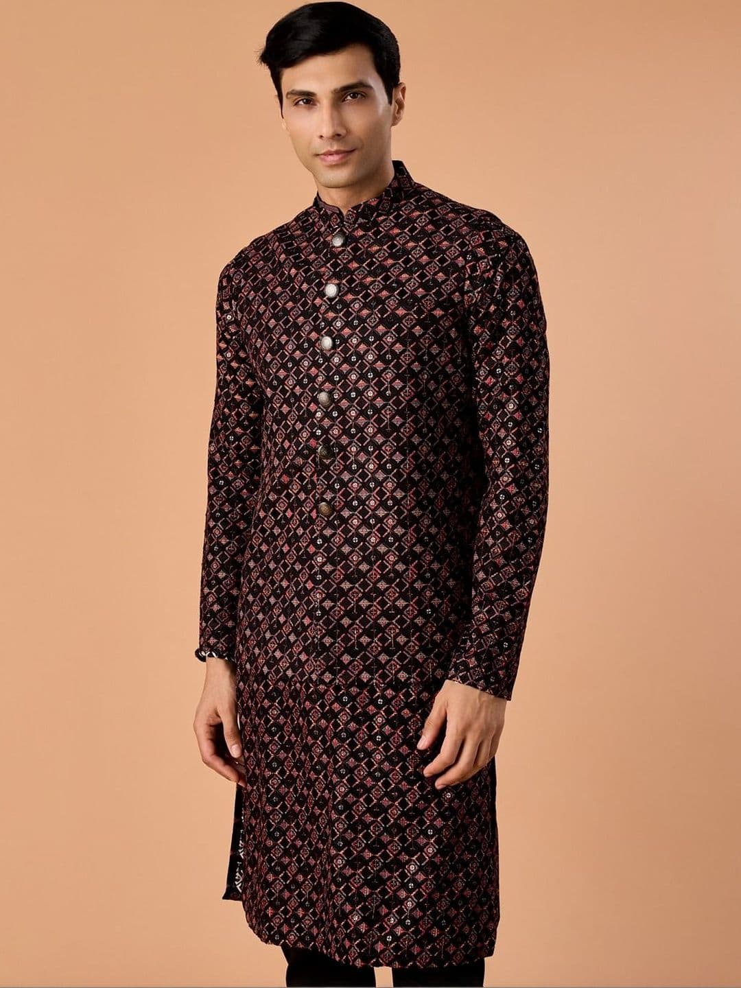 Manyavar Embroidered Nehru Jackets - view 1