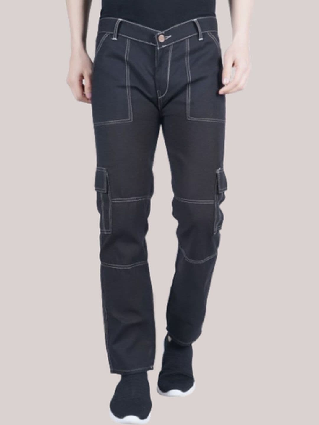 R.Code by The Roadster Life Co. Men Classic Tapered Fit Mid-Rise Stretchable Jeans - view 1