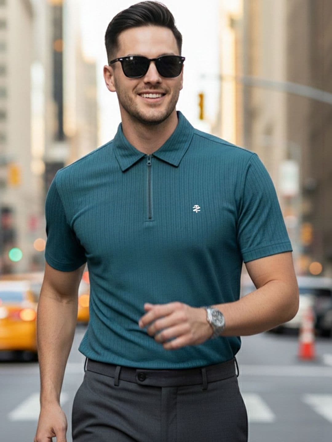 TEENZZI ACTIVE WEAR Men Polo Collar T-shirt - view 1