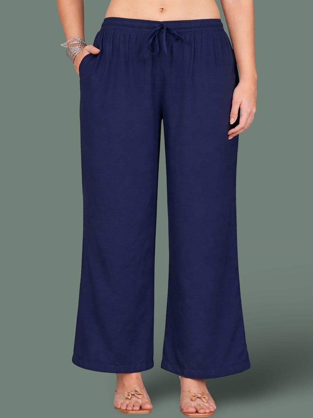 Jinfo Women Flared Ethnic Palazzos - view 1