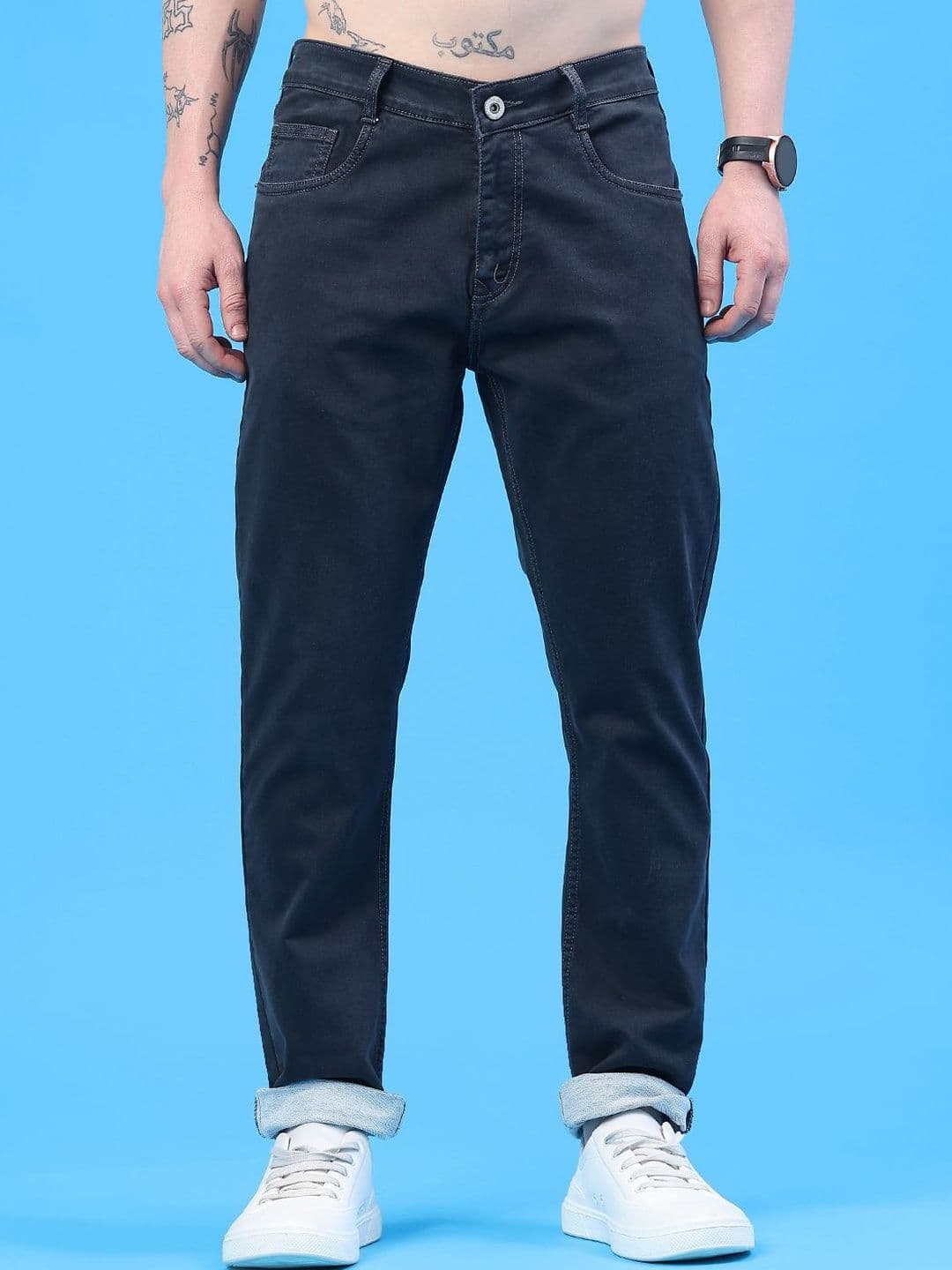 V-Mart Men Regular Fit Mid-Rise Stretchable Jeans - view 1