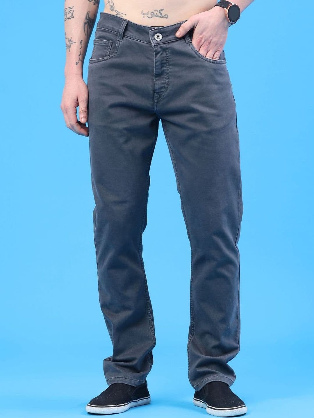 V-Mart Men Regular Fit Mid-Rise Stretchable Jeans - view 1