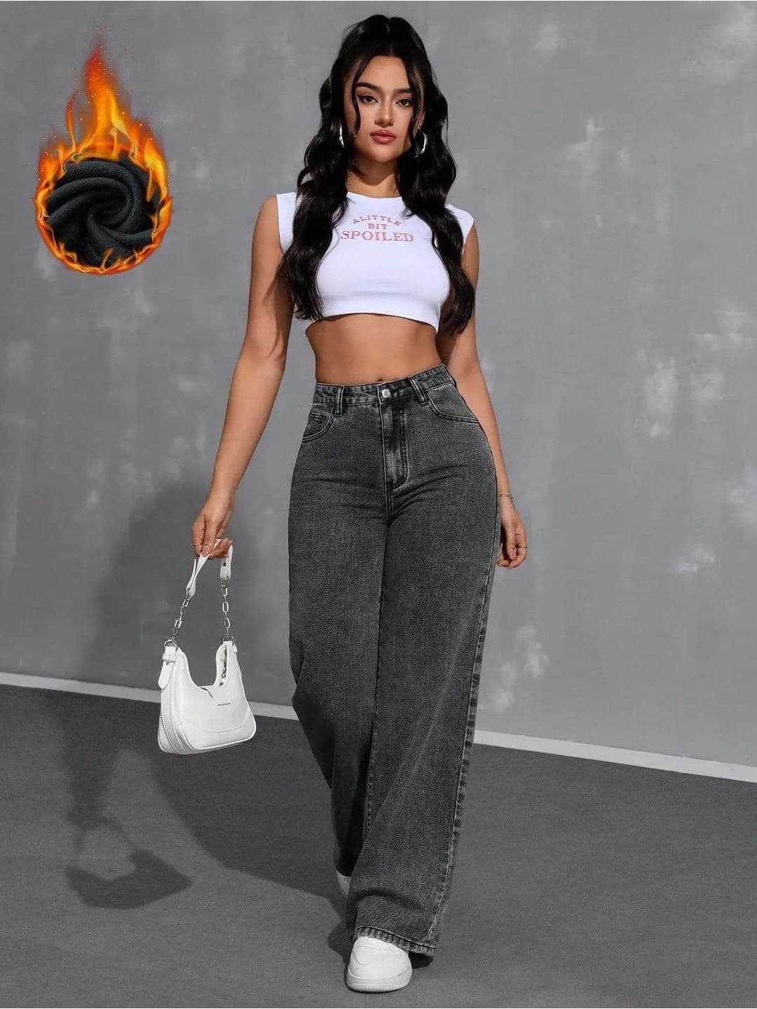 Stylecast X Kotty Women Comfort Wide Leg High-Rise Light Fade Stretchable Jeans - view 1