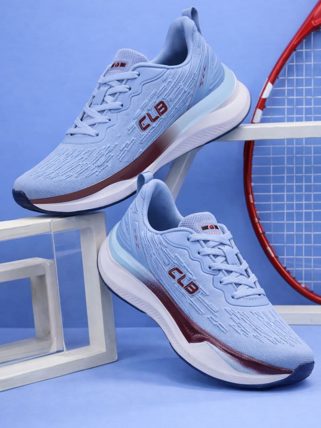 Columbus Men Mesh Running Non-Marking Lace-Ups Sports Shoes - view 1