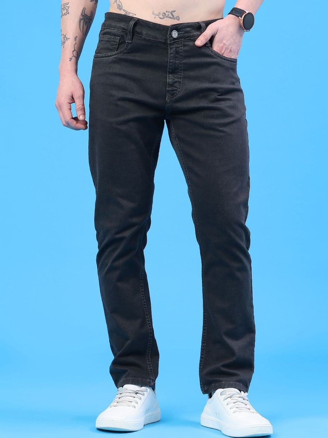 V-Mart Men Regular Fit Mid-Rise Stretchable Jeans - view 1