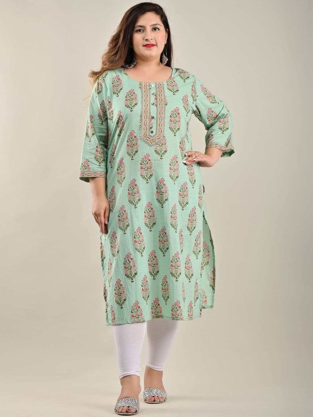 Sztori Women Floral Printed Kurta - view 1