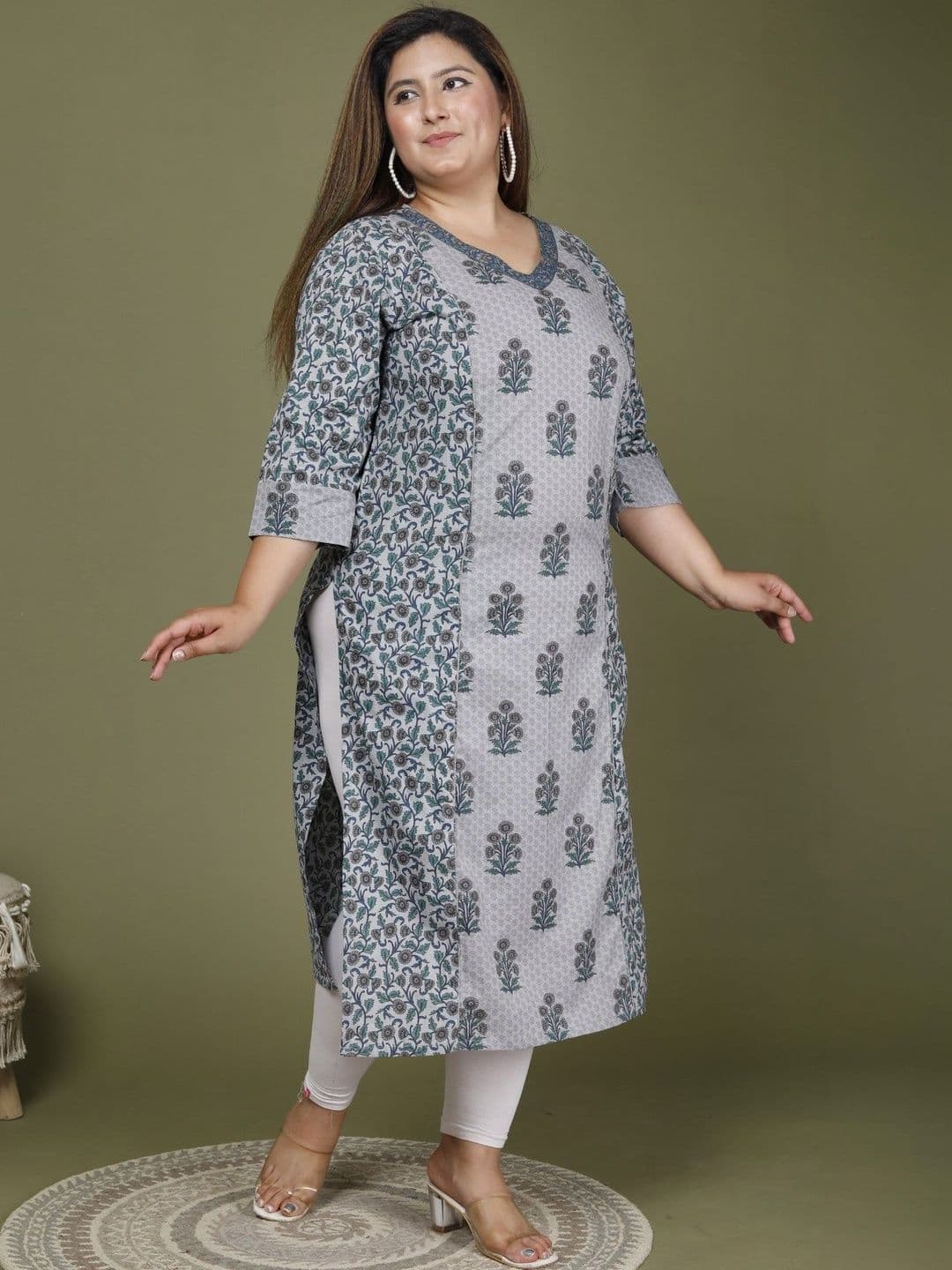 Sztori Women Floral Printed Kurta - view 1